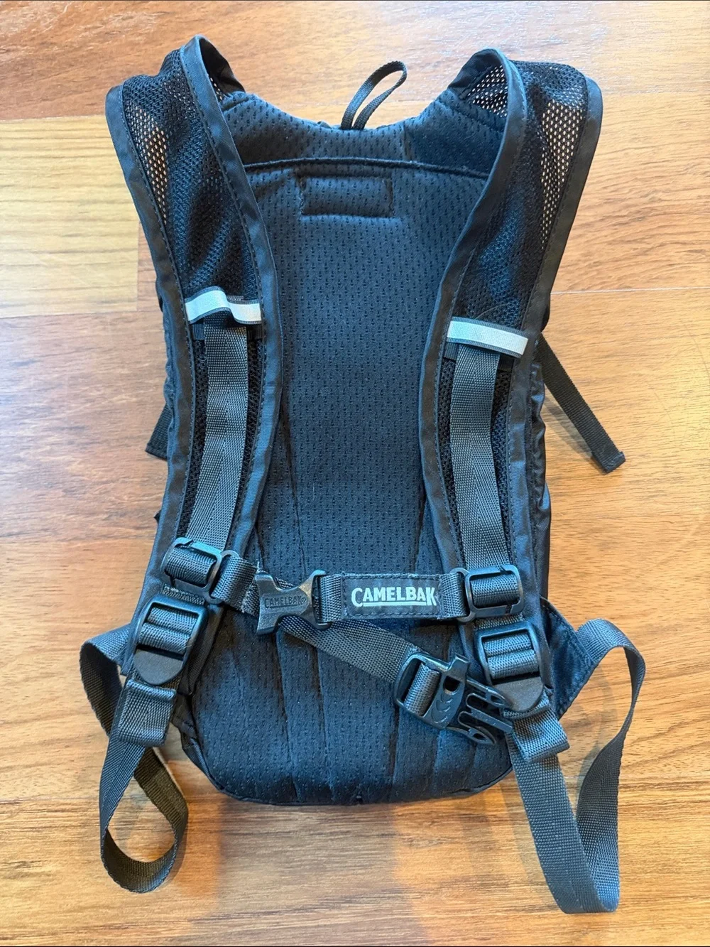 CamelBak Black Backpack with Red Flame Graphic